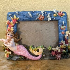 Vintage America Mermaid Oceanic Picture Frame